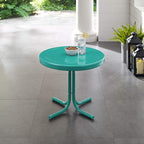 Crosley Furniture Griffith Weather Resistant Retro Metal Outdoor Side Table - Image 8