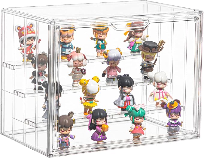 Display Case for Collectibles 4 Layer Updated Adjustable Acrylic Display Case - Image 8