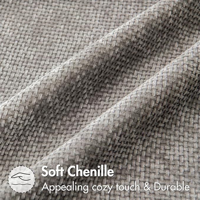 MIULEE Decorative Couch Throw Pillow Covers 20x20 Inch Light Gray 2 Pack | - Image 6