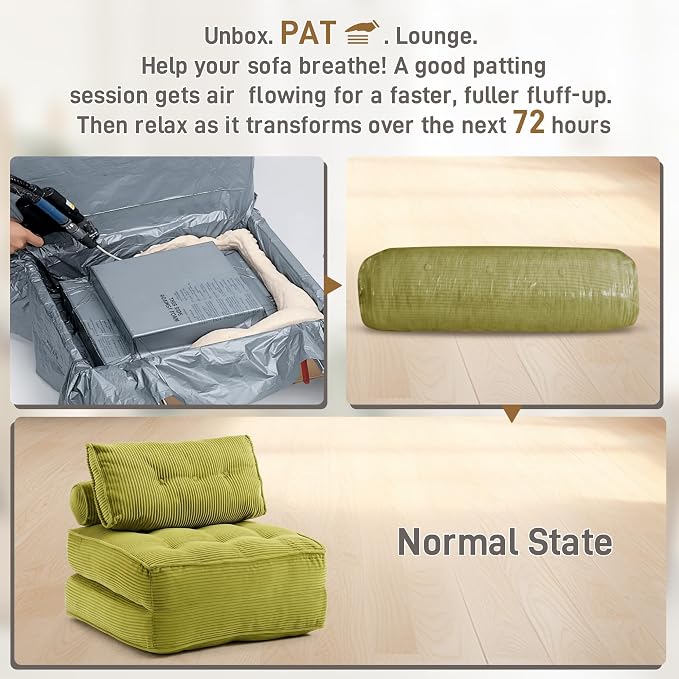 Folding Sofa Bed Convertible Sleeper Chair 33" - Image 4