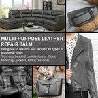 Leather Recoloring Balm and Scratch Repair Kit, Dark Gray Leather Restorer - Image 5