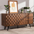 Bme Sideboard Georgina Solid Wood 2 Doors & 3 Drawers, Living Room by Bme