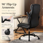 Office Chair, Leather Ergonomic Computer Desk Chair - Image 6
