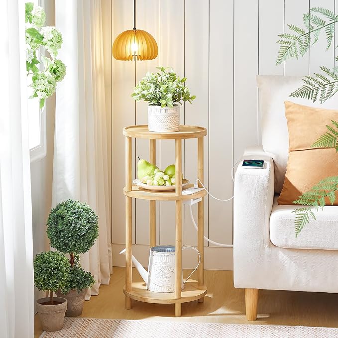 HOOBRO Set of 2 Small Round Side Tables - Image 8
