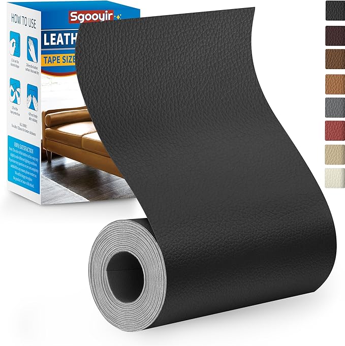 Leather Repair Patch Tape Kit, Vinyl Leather Repair Kit by Sgooyir