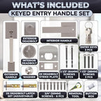 Front Door Lock Set – Zinc Alloy Body - Image 2