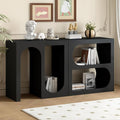 Bookshelf, Modular Storage Shelves Entryway Console Table Organizer by Homtique