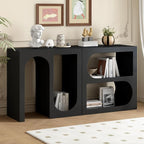 Bookshelf, Modular Storage Shelves Entryway Console Table Organizer by Homtique