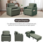 Iroomy 5-Level Adjustable Convertible Sleeper Chair, 3-in-1 Pull Out Sofa Bed - Image 10
