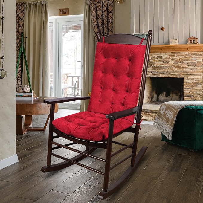 ELFJOY Rocking Chair Cushion Large Rocking Chair Pads - Image 5