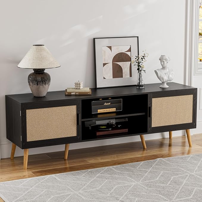 ZttRiee TV Stand for TVs up to 65'', Entertainment Center by ZttRiee