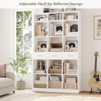 HOSTACK 75" Tall Book Shelf and Bookcase, Modern 9 Tier Bookcase - Image 7