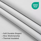 Joydeco White Blackout Curtains 96 Inches Long - Image 5