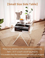Acrylic Nightstand Side Table Modern Design Clear Home Decor Display End Table - Image 5