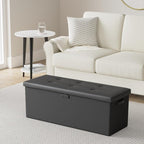 ENGPOW Storage Ottoman, Fireproof Folding Bench - Image 2