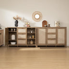 SICOTAS Rattan Sideboard Buffet Cabinet - Image 6
