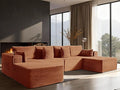 138" Cloud Sectional Couch, Comfort U Shaped Boneless Couch by VYUXWO