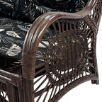 Malibu Lounge Set of 4: 2 Natural Rattan Wicker Chairs, Three-Seater Sofa and - Image 6