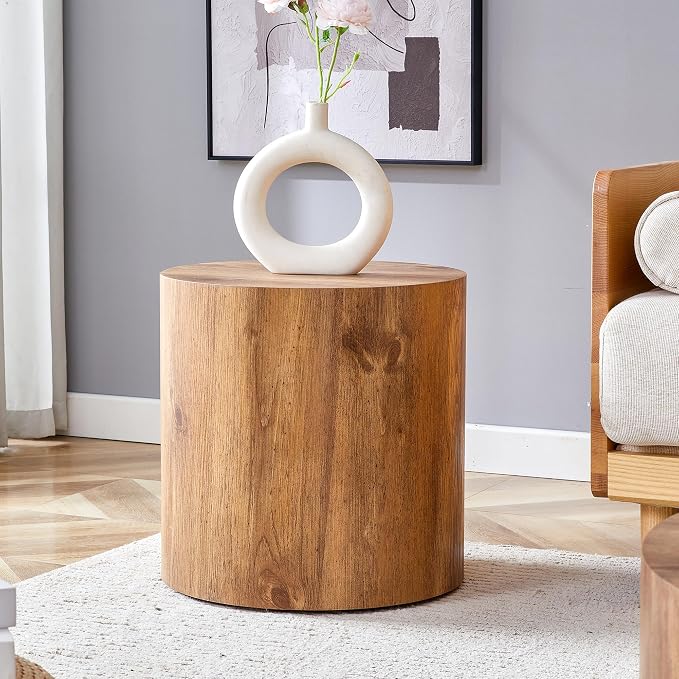 15.7'' Boho Cylinder Side Table by KTRolster