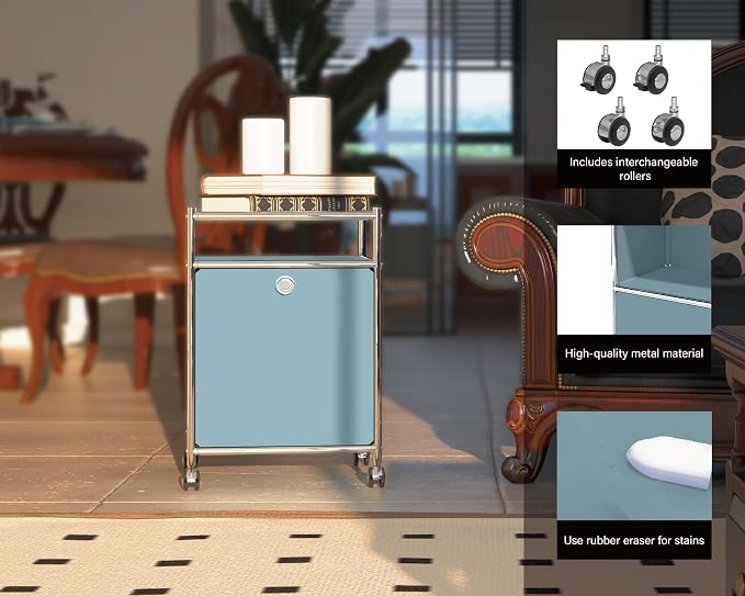 Elegant Matte Storage Cart - Image 3