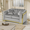 DAMAIFROM Mid Century Modern Chesterfield Sofa Couch, 2 Seat Tufted Sofas by DAMAIFROMFURNITURE