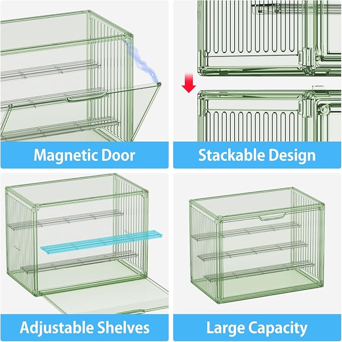Clear Green Acrylic Figure Display Case - Image 7