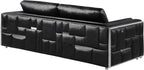 Blackjack Furniture Catania Modern Top Grain Italian Leather Sofa Set - Image 16