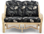 Malibu Lounge Loveseat Sofa Natural Rattan Wicker Handmade Design, Natural Color - Image 3