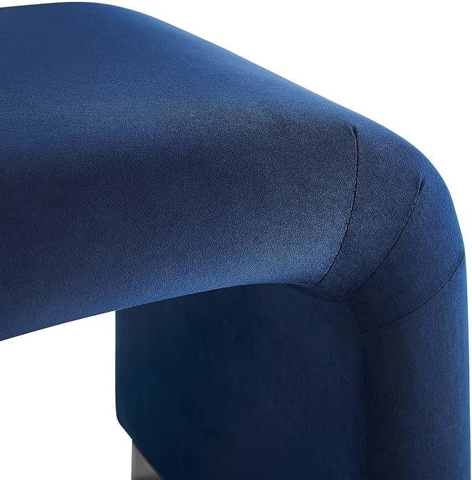 Modway Koda 24" Performance Velvet Upholstered Waterfall Stool or Side Table in - Image 7