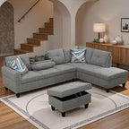 97.5" L Shaped Couch Set, Modular Sectional Couches - Image 5