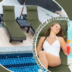 Wenqik 2 Pcs Outdoor Chaise Lounge Cushion - Image 5