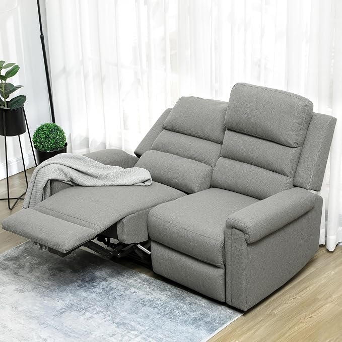 HOMCOM 2 Seater Recliner Sofa - Image 3