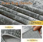 5x7 Ft Area Rugs for Living Room, Soft Non-Slip Washable Rugs Modern Abstract - Image 6