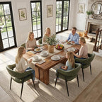 HNY Modern Dining Room Arm Chairs Set of 4, Open-Back Kitchen Side Chairs - Image 6