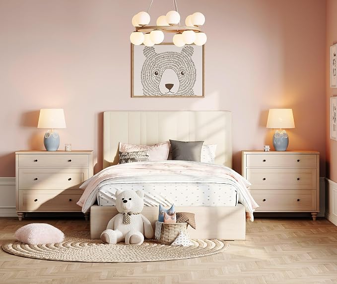 WAMPAT Farmhouse Nightstand - Image 4