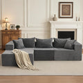 Hetoy Oversized L Shape Modular Sofa, Soft Modular Sectional Couch by HetoyRideon