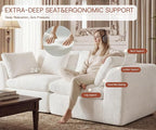 GRUSIGN 79'' Oversized Boneless Cloud Loveseat - Image 4