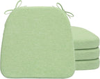 AAAAAcessories D-Shaped Chair Cushions, Machine-Washable Cover, Pear Green by AAAAAcessories