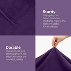 Utopia Bedding Ultra Soft Fleece Bed Blanket Throw Size Purple | Microfiber - Image 5