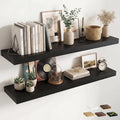 12 inch Deep Floating Shelves for Wall, 55 inch Wide Engineered Wood Wall by Venusmiles
