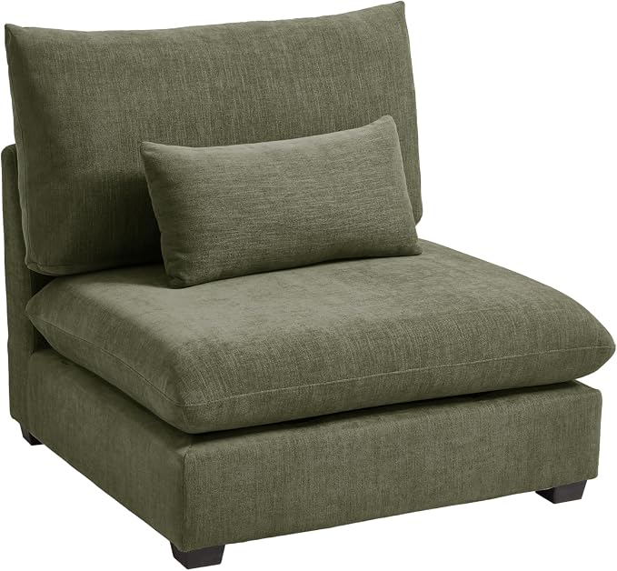 CHIC HOUSE Module for Modular Oversized Couch, Corduroy Customizable Chaise by CHICHOUSE