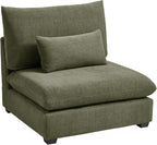 CHIC HOUSE Module for Modular Oversized Couch, Corduroy Customizable Chaise by CHICHOUSE