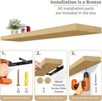 Sorbus Floating Shelves for Wall - Image 4