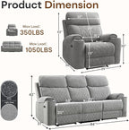 HAOMARKETS 2-Piece Electric Recliner Sofa Set - Image 2