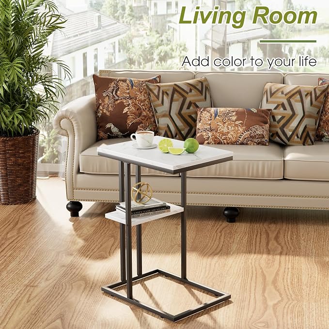 Easy Paws C Shaped End Table, Small Side Table - Image 5