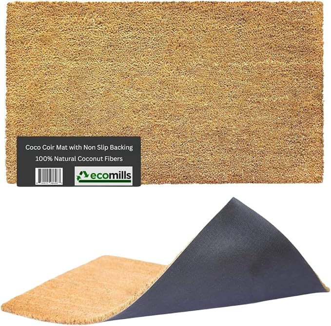 Ecomills Coco Coir Doormat, 36 x 72 in, Vinyl Backing by Ecomills