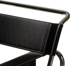 Baxton Studio Wassily Style Mid Centry Modern Accent Chair, Steel Frame and - Image 5