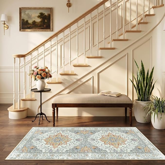 RELEANY Washable Area Rug, Runner 2'6"x5', Water Repellent, Pet Friendly - Image 2