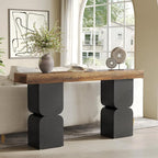 63-Inch Console Table, Heavy-Duty Look, Behind Couch Sofa Table, Color Blocking - Image 6