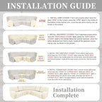 100% Waterproof Sectional Recliner Couch Covers - Image 7